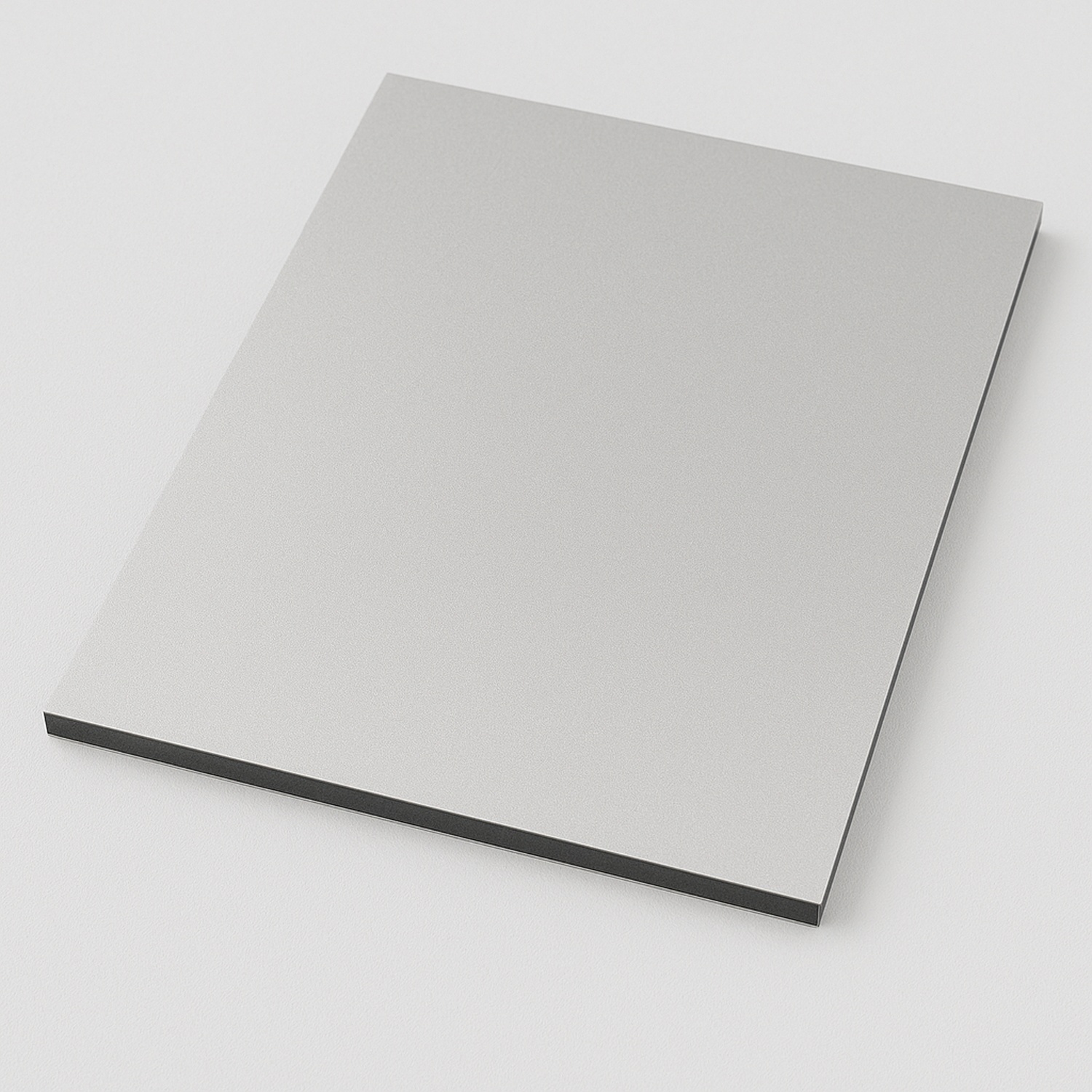 3 mm aluminium composite panel | matt/glossy silver on both sides (similar to RAL 9006)