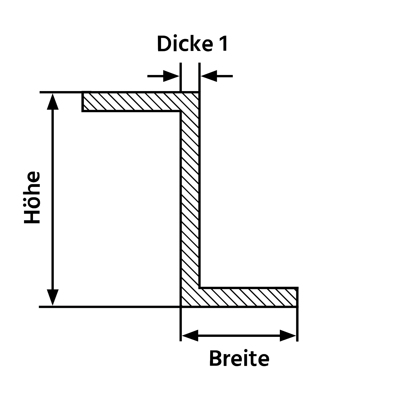 Powder coated aluminium Z profile