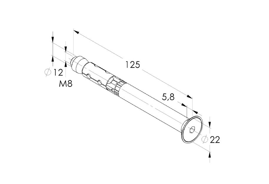 Zubehör für Ganzglasgeländer Profil - Stahlanker verzinkt Zubehör für Ganzglasgeländer Profil - Stahlanker verzinkt