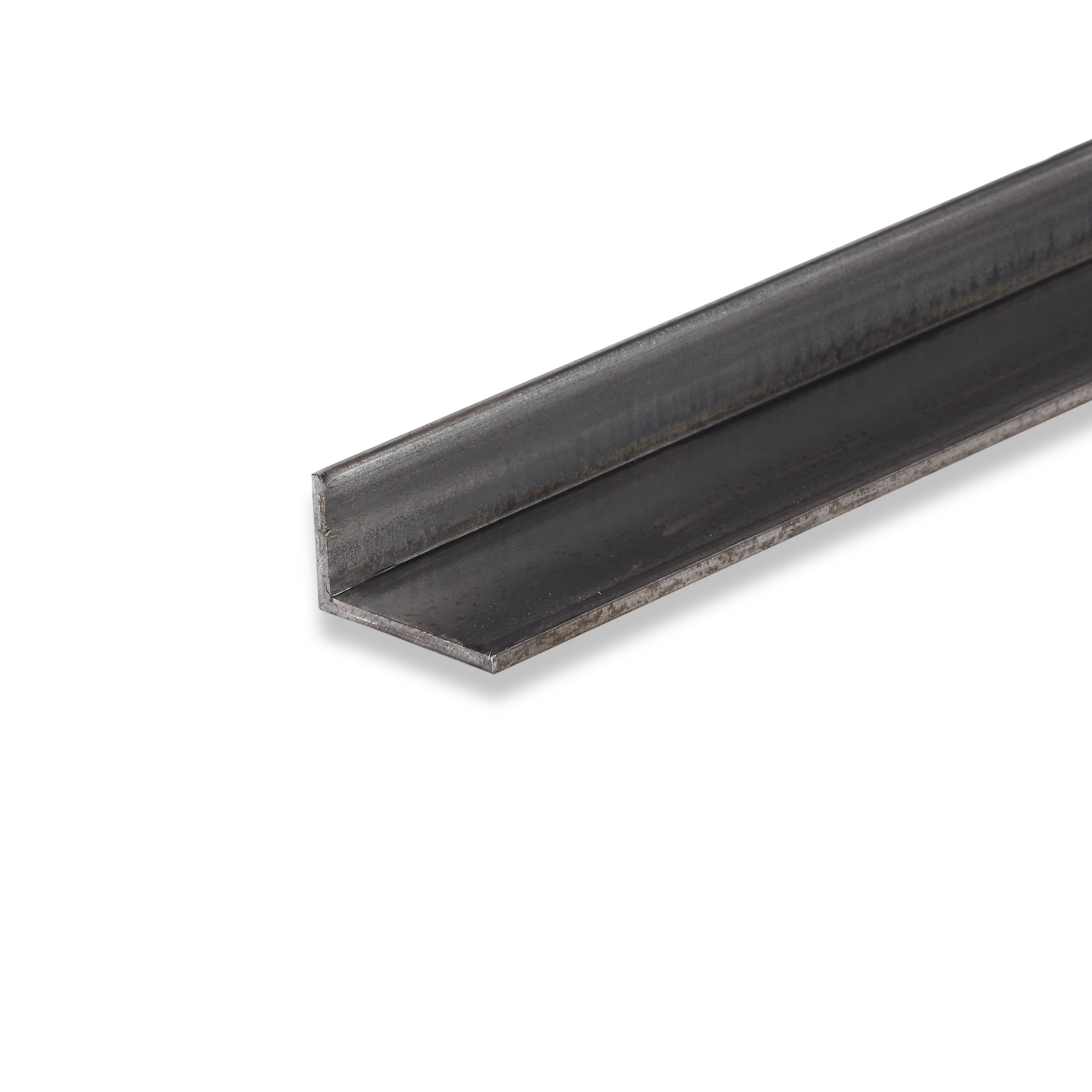 Sharp-edged steel angle  raw / black (formed from hot-rolled steel sheet)