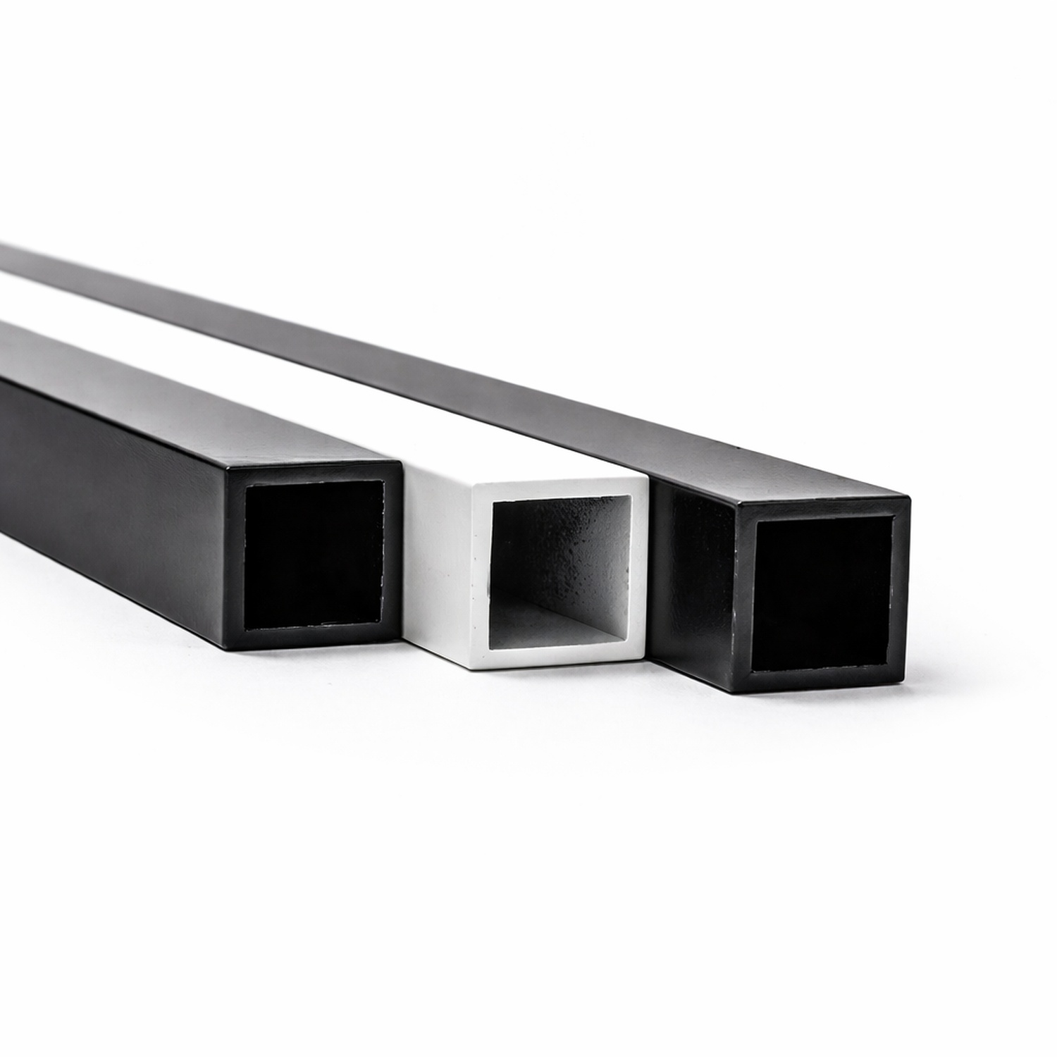 Powder coated aluminium square tubes