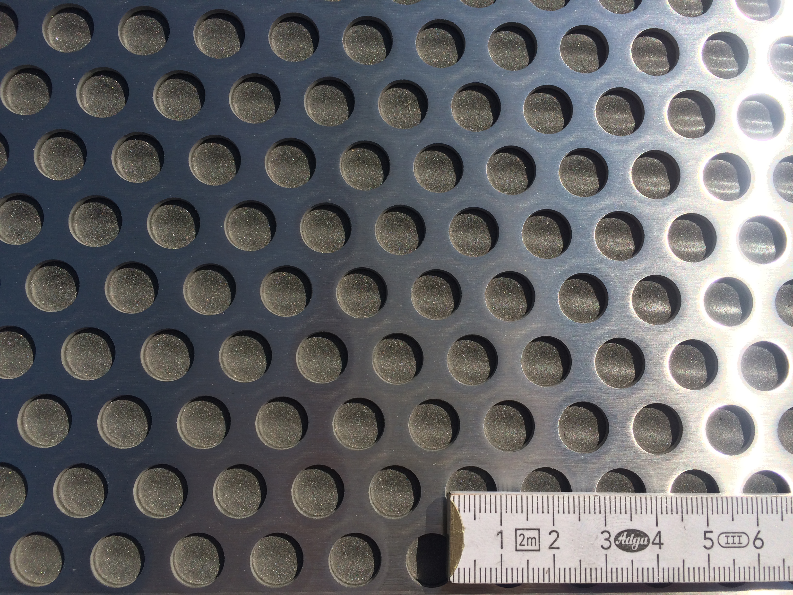 Perforated stainless steel sheet RV 10 - 15 mm | t=2 mm