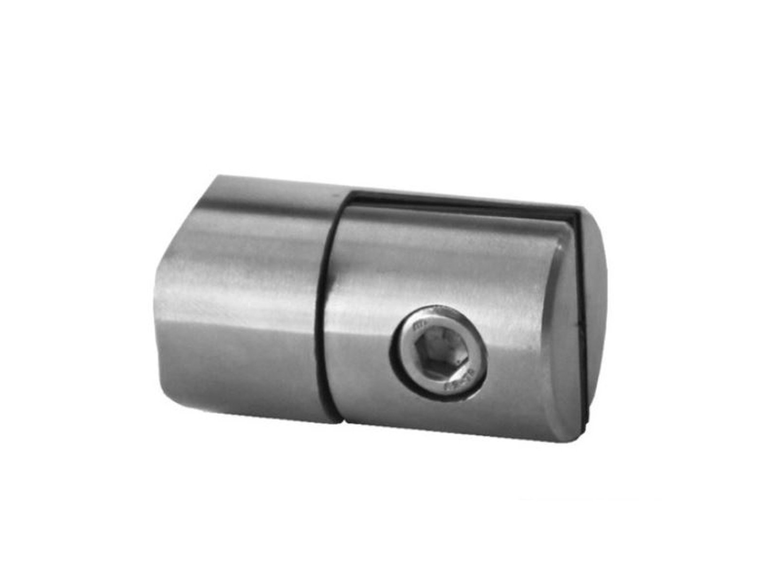 Edelstahl Blechhalter Ø 25 mm Rund Ø 33,7 mm Glas: 1,5 - 4 mm