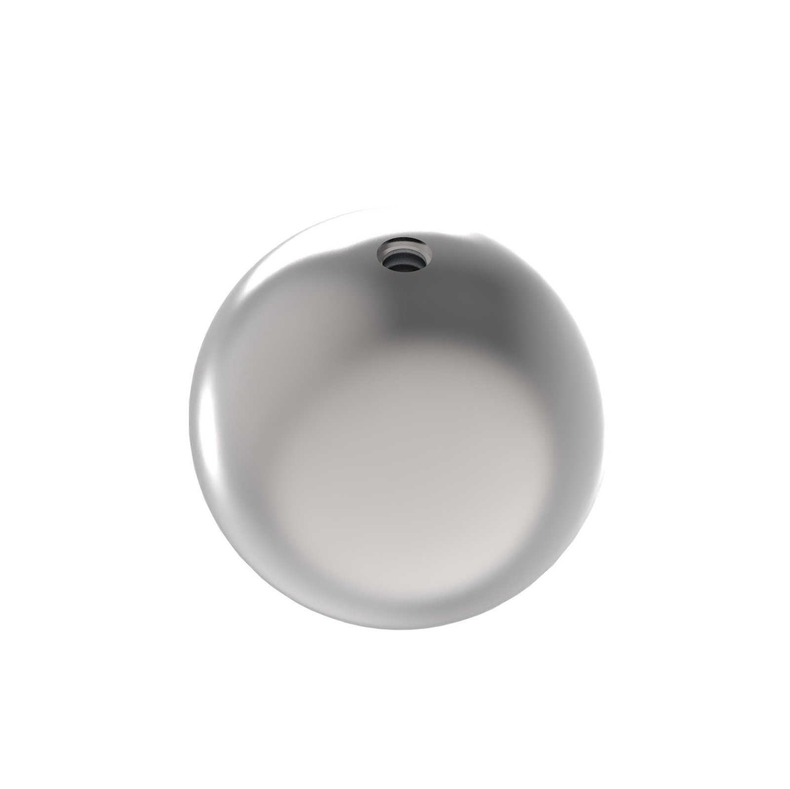 Pfostenhalter Kugel Endkappe Zierelemente // Ø 60 mm; M 8 mm // geschliffen aus Edelstahl V2A