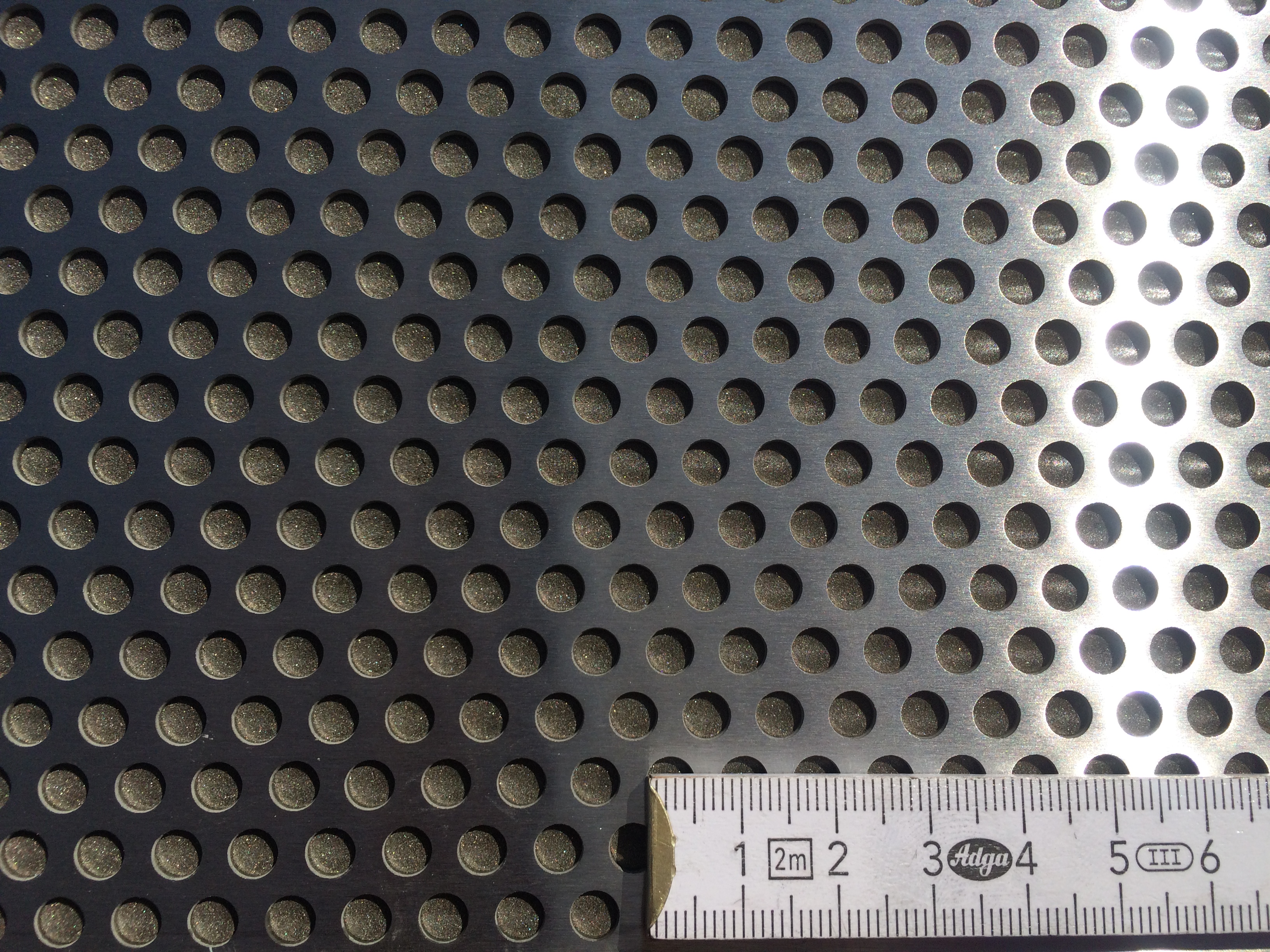 Stainless steel perforated sheet RV 5 - 8 mm 1.5 mm