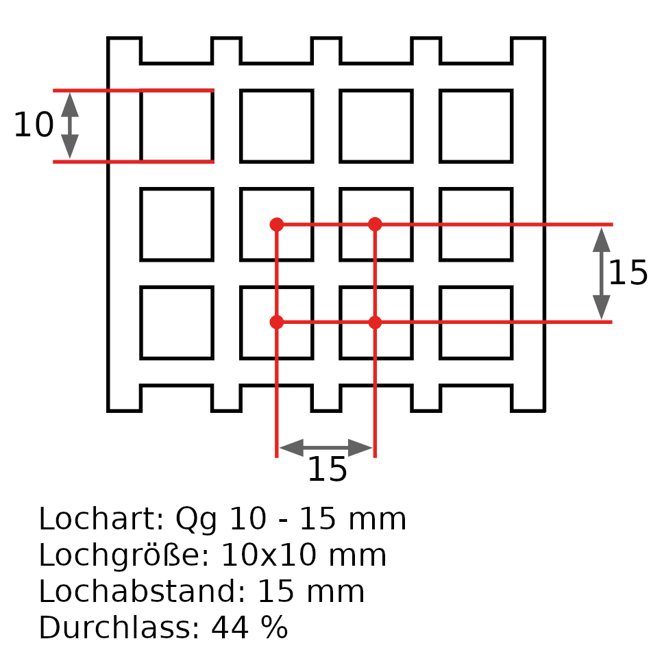 Perforated steel sheet