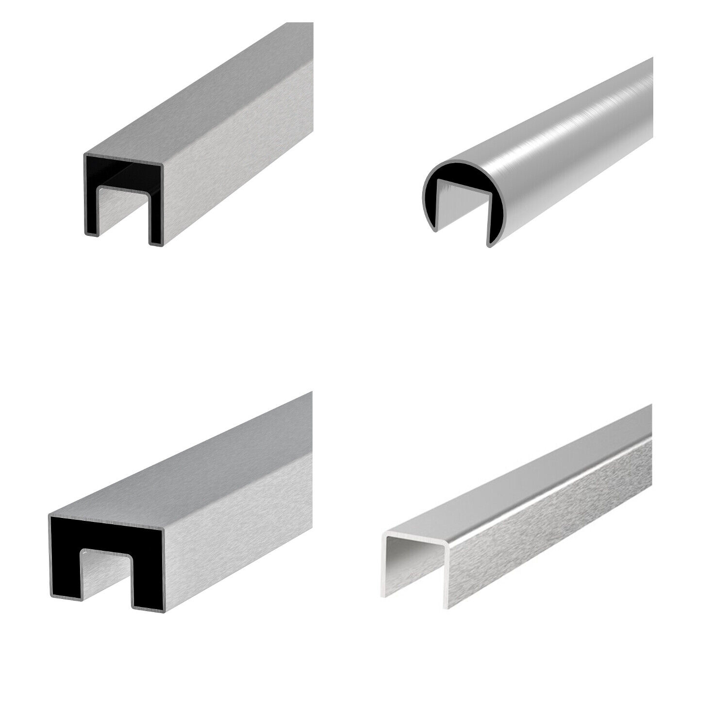 Stainless steel handrail/groove profile Glazing bead profile
