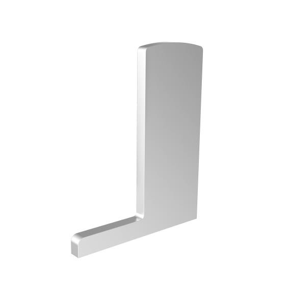 Zubehör für Ganzglasgeländer Profil - Endkappe LINKS für Bausatz 2 Zubehör für Ganzglasgeländer Profil - Endkappe LINKS für Bausatz 2