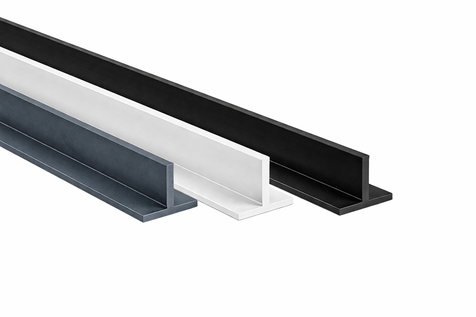 Powder coated aluminium T profile