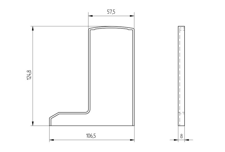 Accessories for all-glass railing profile