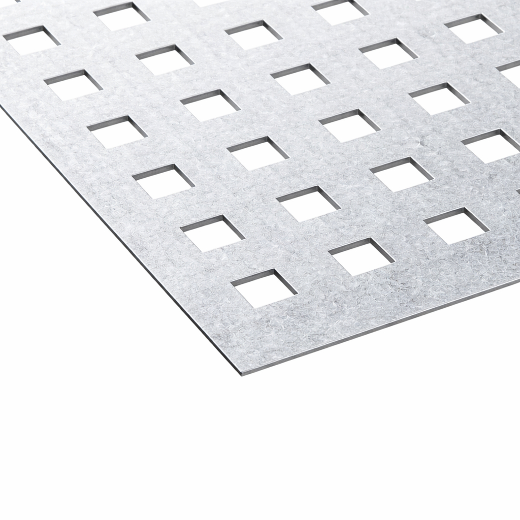 Galvanized perforated steel sheet