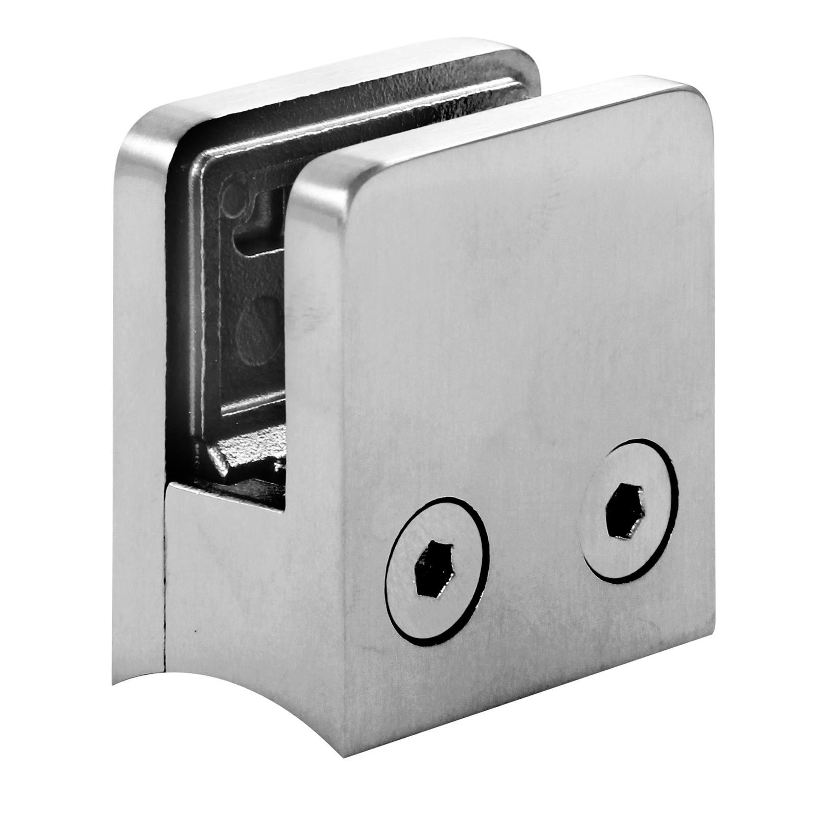 Stainless steel glass holder - 45 x 45 mm || for Ø 33.7 mm 10 mm