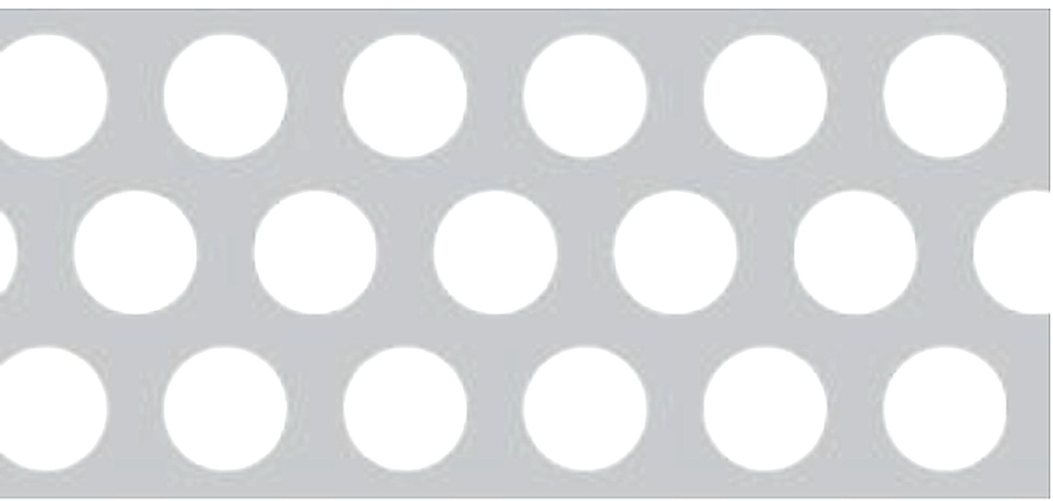 Perforated aluminium sheet