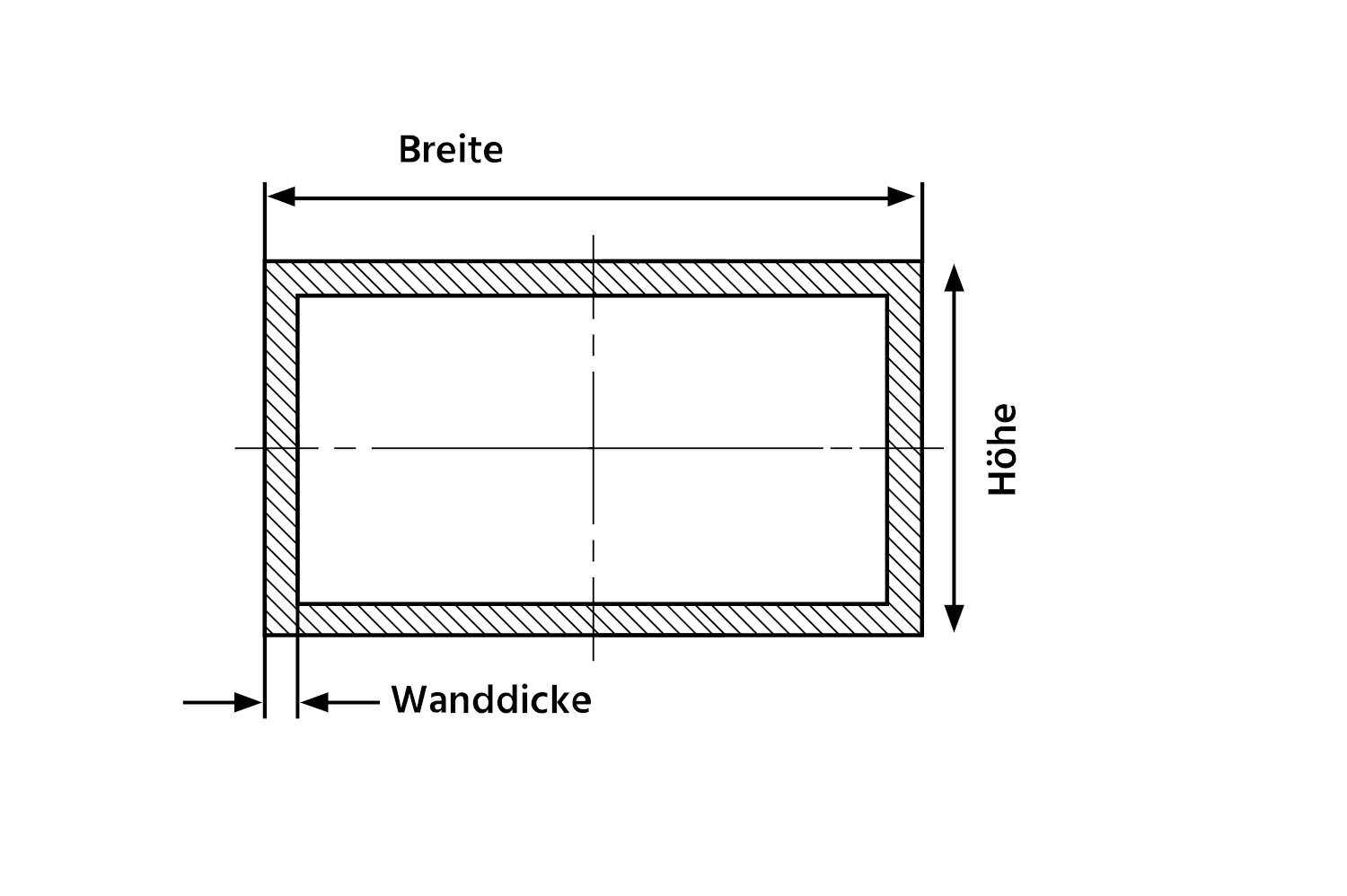 Powder coated aluminium rectangular tubes