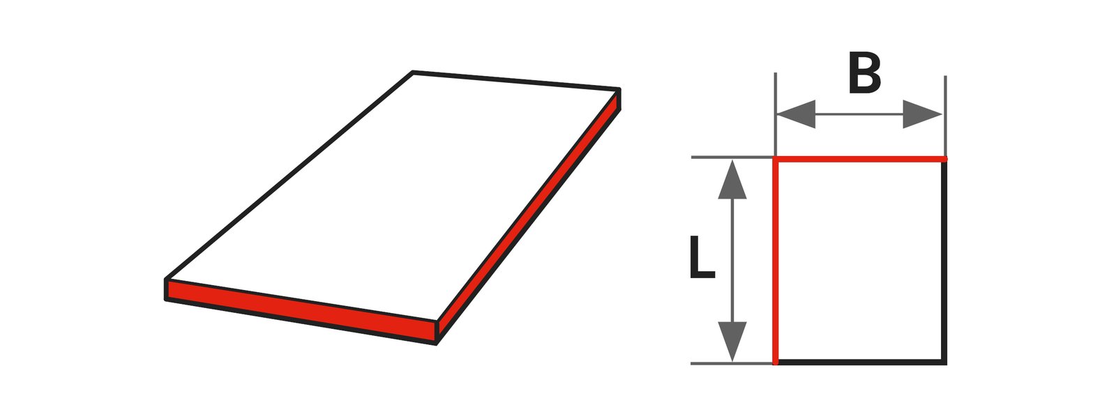 Alu-Verbundplatte | beidseitig Signalweiß matt/matt (ähnl. RAL 9003) 2 mm (Alu-Deckschicht 0,26 mm)