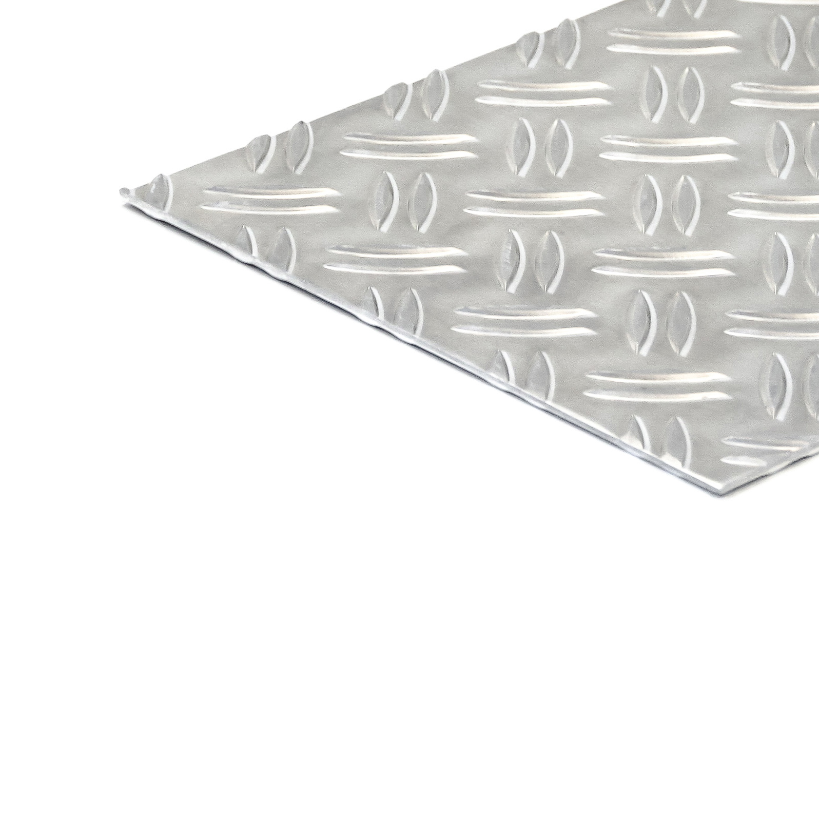 Aluminium chequer plate 2.0/2.5 mm Duett W2 (2 ridges), etched