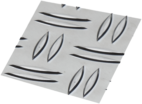 Aluminium Riffelblech 2,0/3,5 mm Duett W2 (2 Warzen)