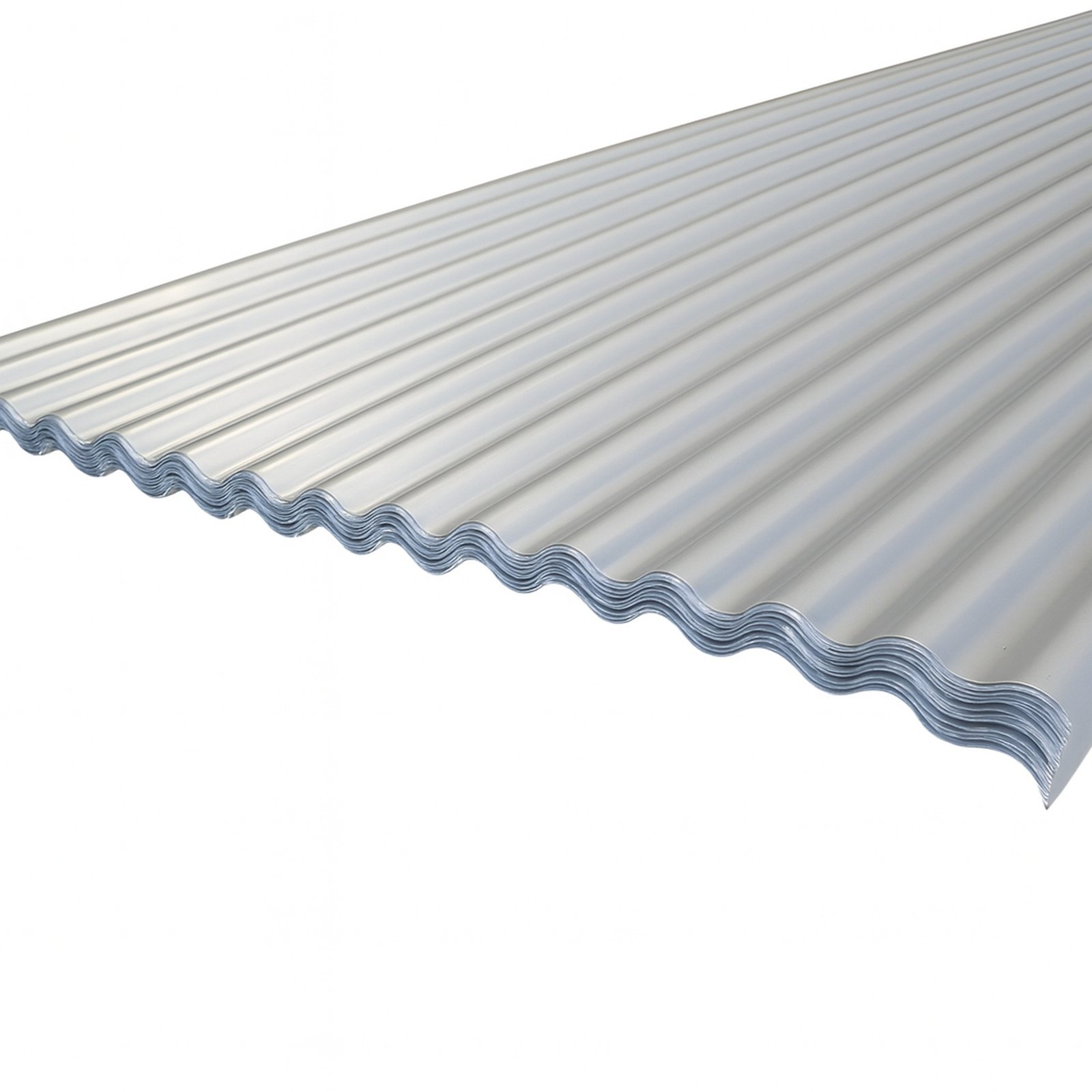 Aluminium Wellblech RAL 9006 (Weißaluminium)