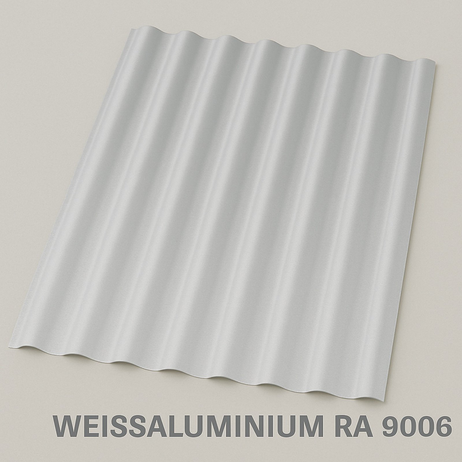 Aluminium Wellblech RAL 9006 (Weißaluminium)