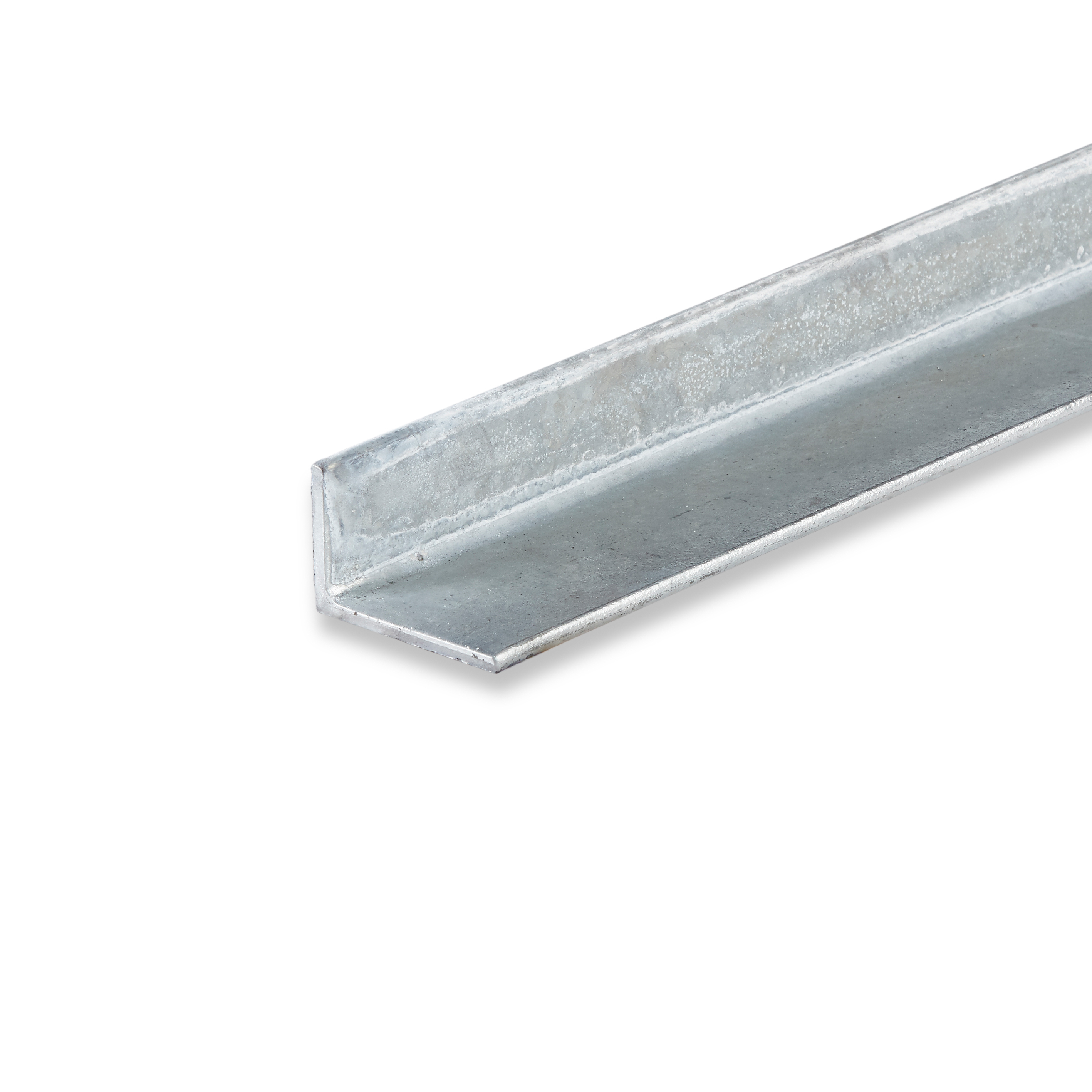 Galvanized rounded steel angle