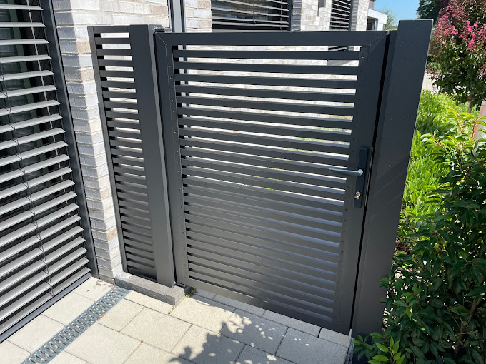 Gartentor aus Aluprofilen