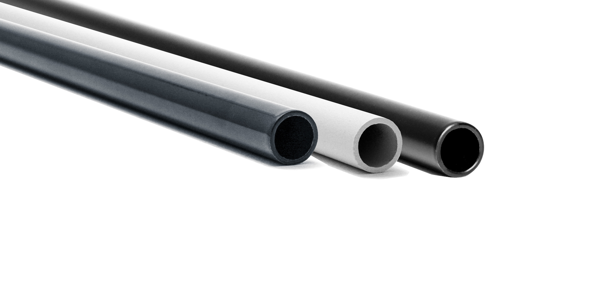 Powder coated aluminium round tubes