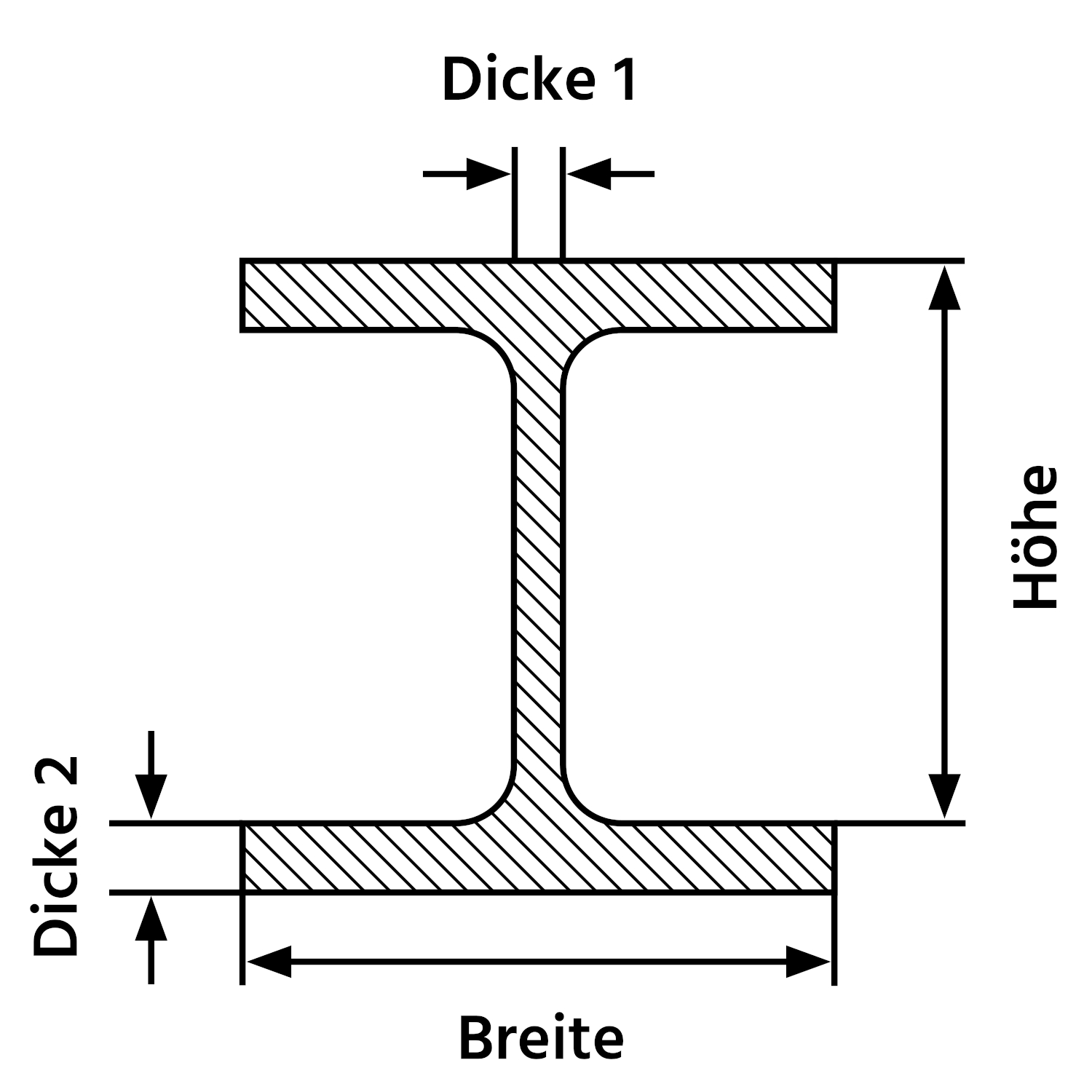 Galvanized HEM steel beam