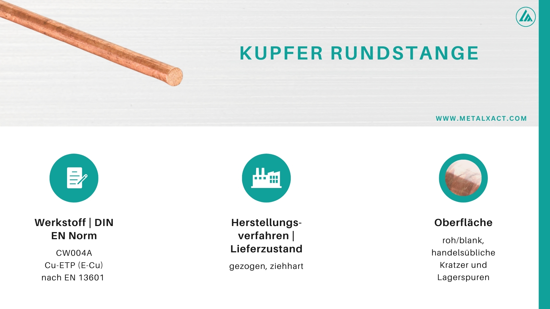 Copper round bar