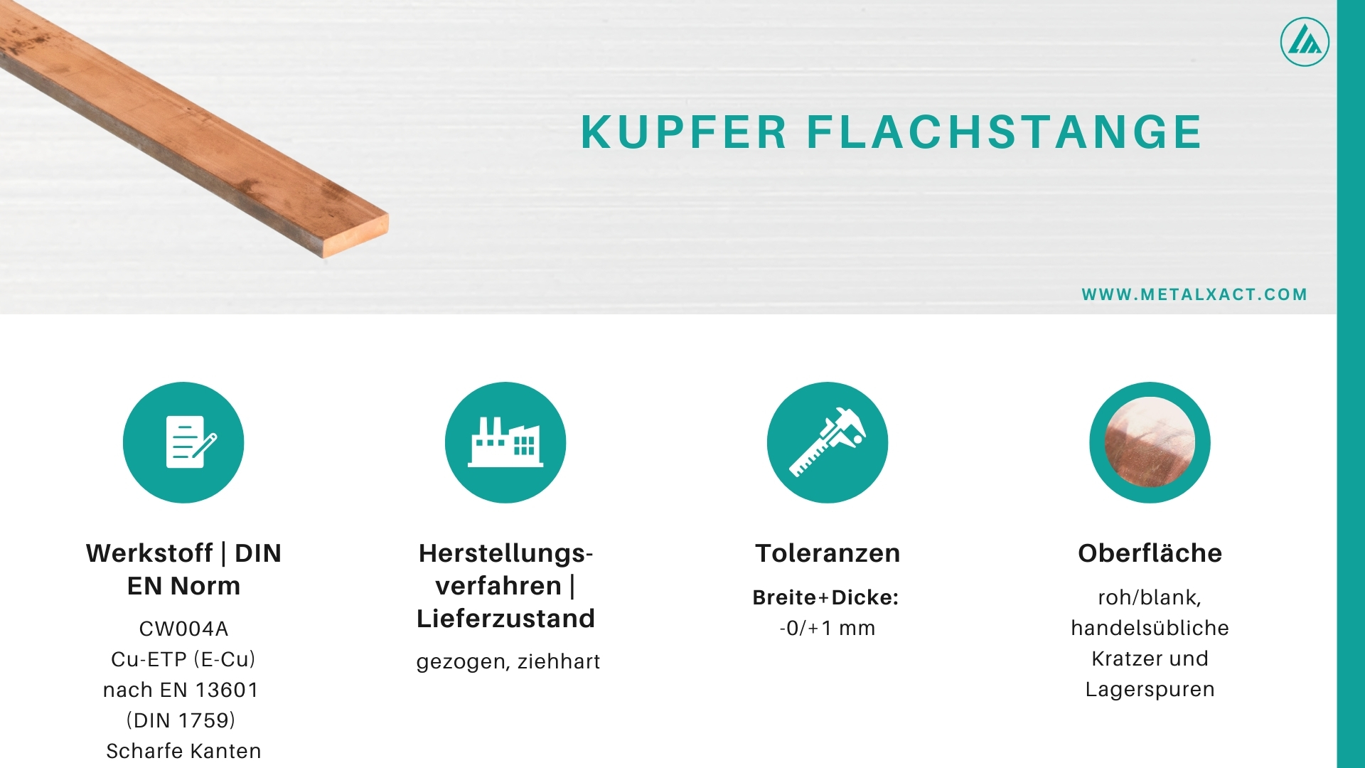 Copper flat bars