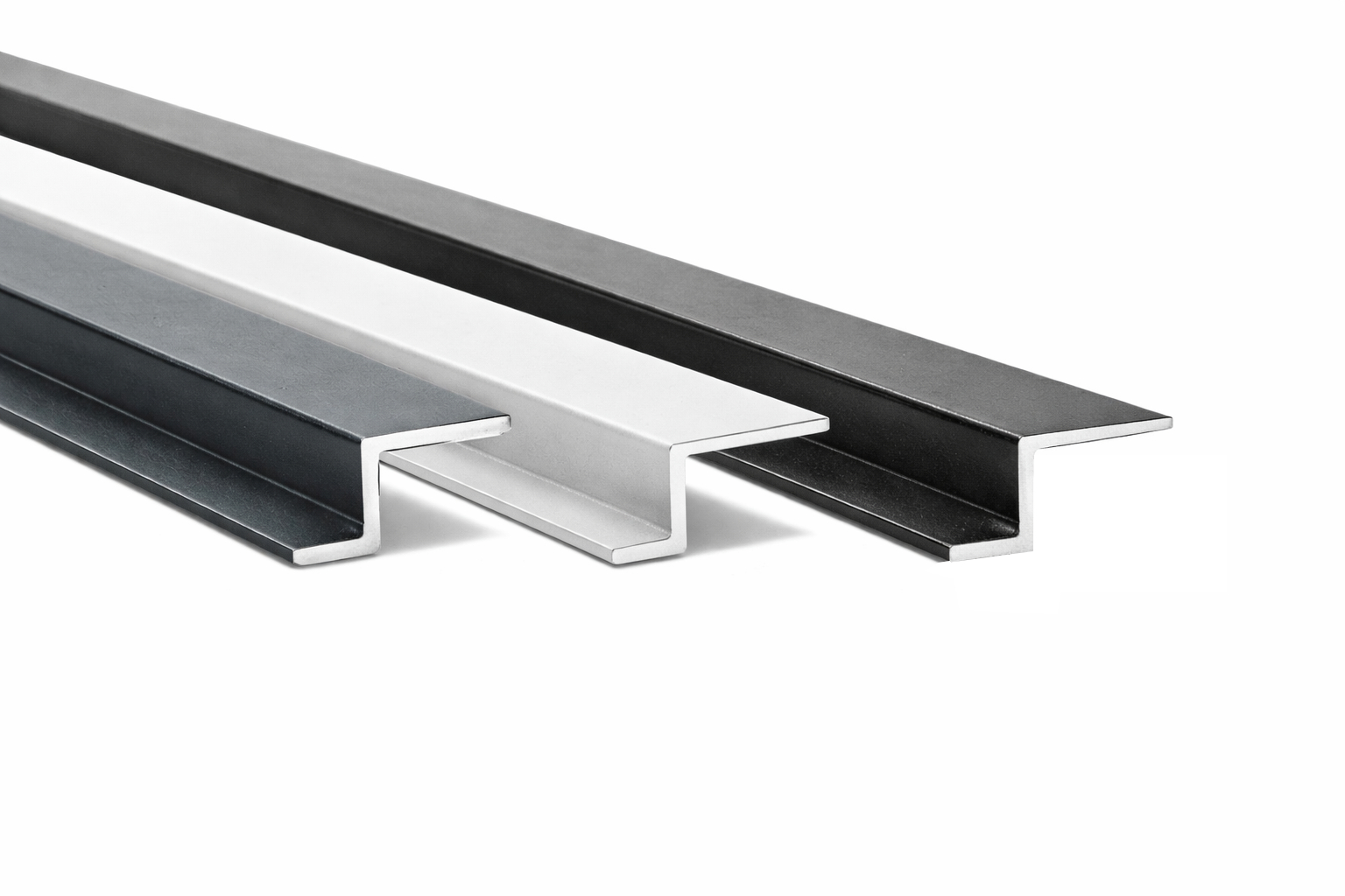 Powder coated aluminium Z profile