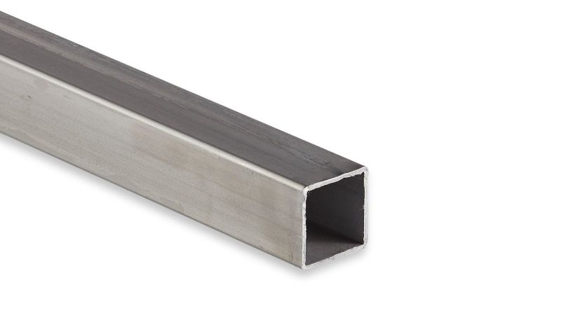 Edelstahl Vierkantrohr (ungeschliffen) 40 x 40 x 2 mm V2A (1.4301) | 990 mm