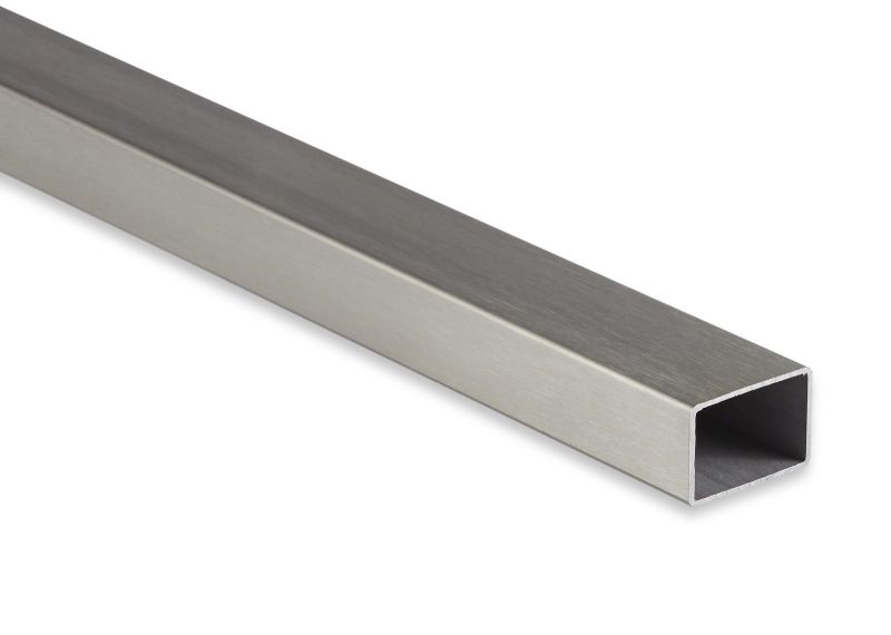 Edelstahl Rechteckrohr (geschliffen) 40 x 20 x 2 mm V2A (1.4301) | 990 mm